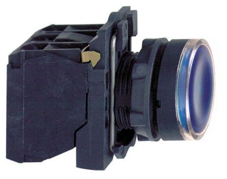 Schneider Electric XB5 Кнопка с возвратом синяя с подсветкой 230-240В