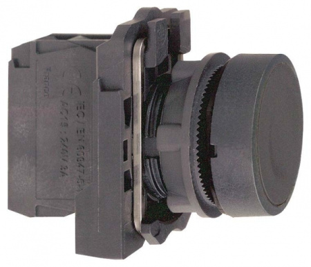 Schneider Electric XB5 Кнопка с возвратом чёрная 1НО
