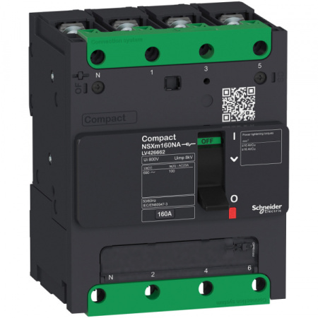 Schneider Electric Compact NSXm Выключатель-разъединитель 4P 100NA каб.наконеч./шины
