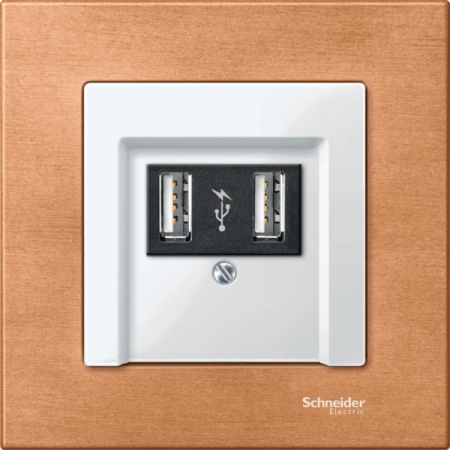 Schneider Electric Merten SM Бел глянец Накладка аудиорозетки 2-ой (мех М46701х)