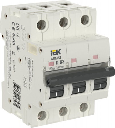 IEK ARMAT Автоматический выключатель M10N 3P D 63А
