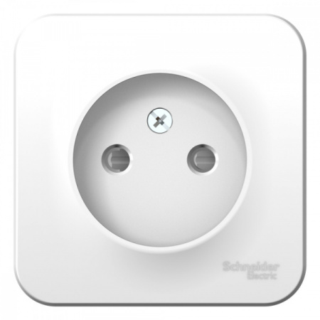 Systeme Electric Blanca наруж Бел Розетка б/з со шторками 16А, 250В, изолир. пластина