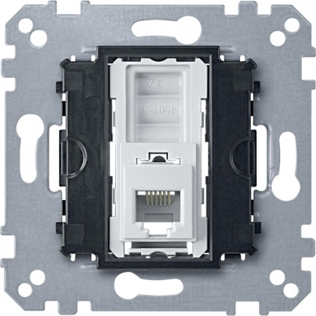 Schneider Electric Merten Механизм розетки ТЛФ 1-ая RJ12 6 контактов прямой
