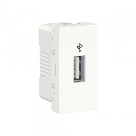 Schneider Electric Unica Modular Бел Розетка USB, 1 модуль