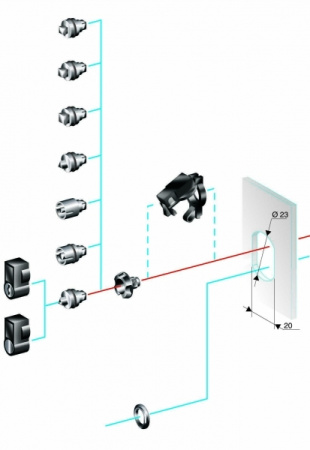 Schneider Electric Замочная личинка с двойным пазом 5мм