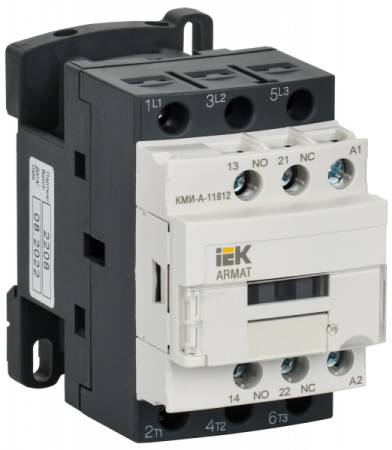 IEK ARMAT Контактор КМИ-А-11812 LC1D 18А 110В/АС3 1НО/1НЗ
