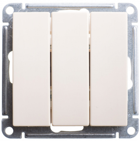 Systeme Electric Wessen 59 Беж Выключатель 3-клавишный, 10АХ