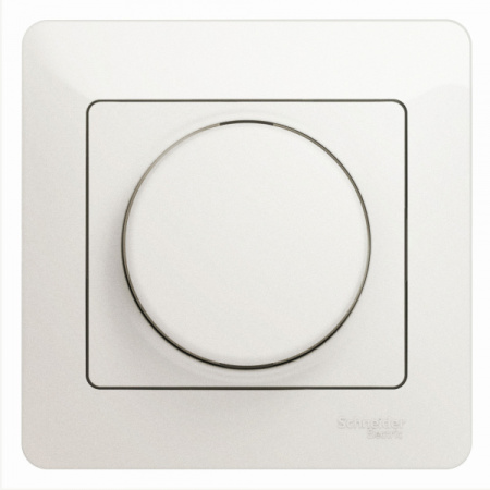 Systeme Electric Glossa Перламутр Светорегулятор (диммер) поворотный, 300Вт (в сборе)