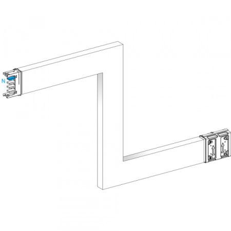 Schneider Electric CANALIS KSA Z-ОБРАЗНАЯ УГЛОВ. СЕКЦИЯ НА ЗАКАЗ 250А (250-750)x(250-750)x(250-750)