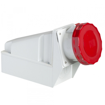 Schneider Electric PratiKa Розетка настенная, винтовой зажим, 125А 3P+N+E IP67 380В