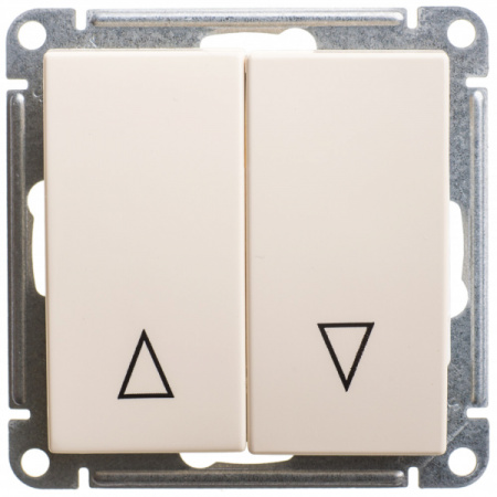 Systeme Electric Wessen 59 Беж Выключатель 2-клавишный, с мех. блокировкой для жалюзи