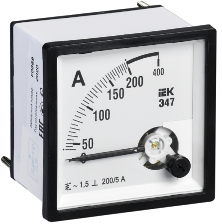 IEK Амперметр Э47 200/5А кл. точн. 1,5 72х72мм