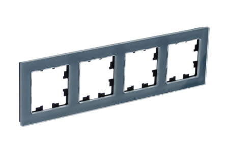Systeme Electric AtlasDesign Nature Натуральное стекло Грифель Рамка 4-ая