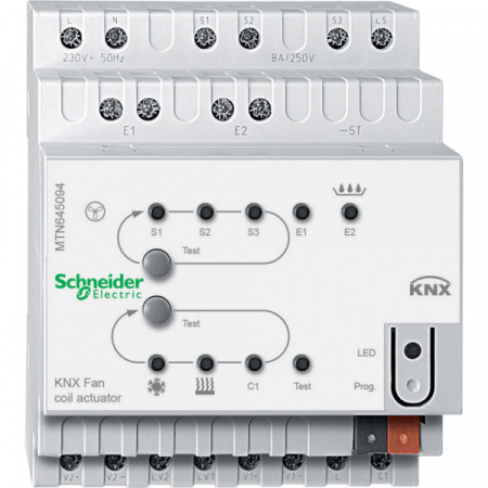 Schneider Electric Merten KNX FAN COIL Контроллер REG-K, 2Х-4Х трубн.