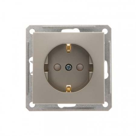 Systeme Electric Wessen 59 Шампань Розетка с/з с защитными шторками