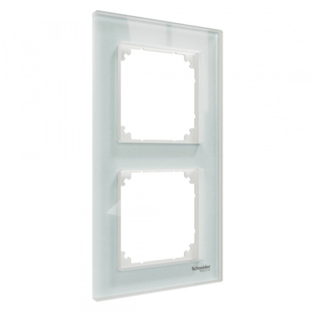 Schneider Electric Merten SM M-Elegance Стекло Белый Кристалл Рамка 2-ая