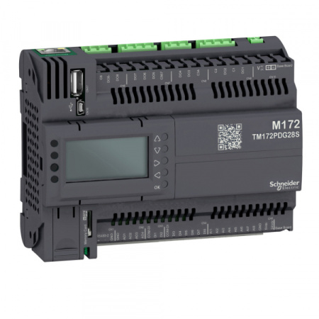 Schneider Electric Контроллер программируемый логистический ПЛК М172,дисплей, 28I/O,Eth, 2 MB, 2 SSR