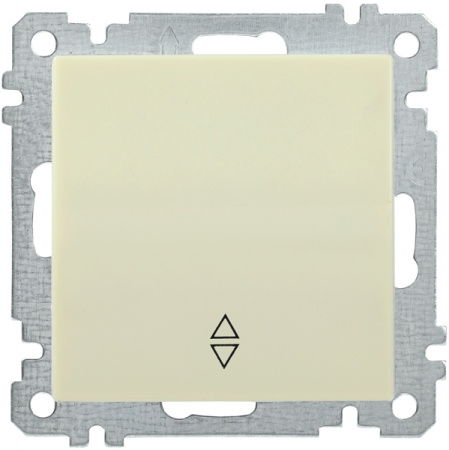 IEK ВС10-1-2-Б Выключатель  одноклавишный  проходной 10А BOLERO кремовый