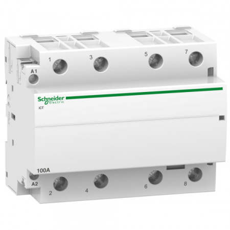 Schneider Electric Acti 9 iCT100A Контактор модульный 4НО 220/240В АС