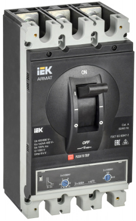 IEK ARMAT Автоматический выключатель в литом корпусе 3P I 100кА 500А ТМ рег.