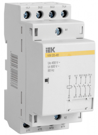 IEK Контактор модульный КМ25-40 AC/DC