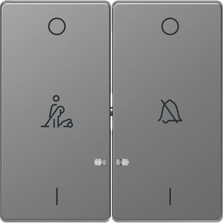 Schneider Electric Merten D-Life Нержавеющая Сталь Клавиша 2-ая, линзой LED, символ: «звонок»/горничная