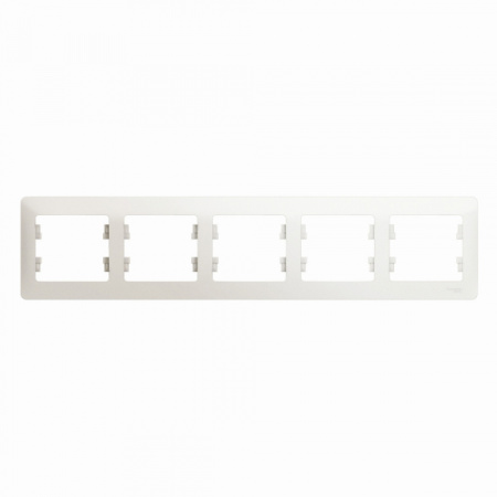 Systeme Electric Glossa Перламутр Рамка 5-ая, горизонтальная,