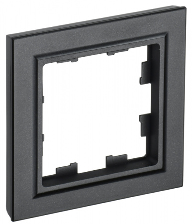 IEK BRITE BASE Черный Рамка 1-м РУ-1-БрЧ