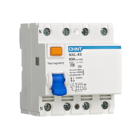 CHINT УЗО NXL-63 6kA 3P+N 25A 30mA AC (R)