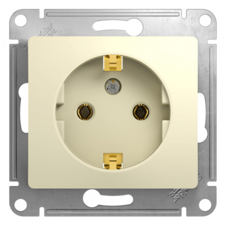 Systeme Electric Glossa Беж Розетка с/з