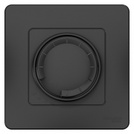 Systeme Electric Blanca внутр Антрацит Светорегулятор (диммер) поворотно-нажимной 400Вт