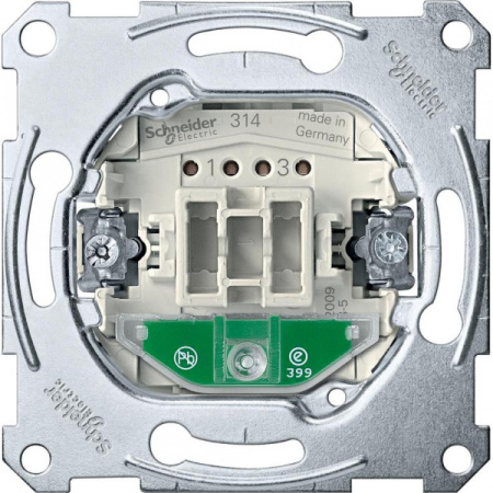 Schneider Electric Merten Механизм выключателя 2-полюсного 1-клавишного с индикацией, 16 АХ, 250В