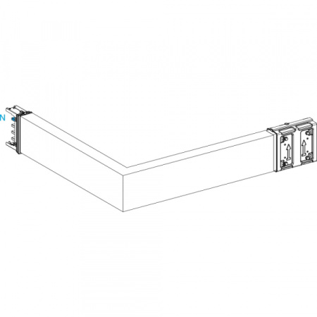 Schneider Electric CANALIS KSA СЕКЦИЯ УГЛОВАЯ ГОРИЗ. НА ЗАКАЗ 250А (250 - 750) x (250 - 750)