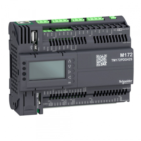Schneider Electric Контроллер программируемый логистический ПЛК М172,дисплей, 42I/O,Eth, 2 MB, 2 SSR