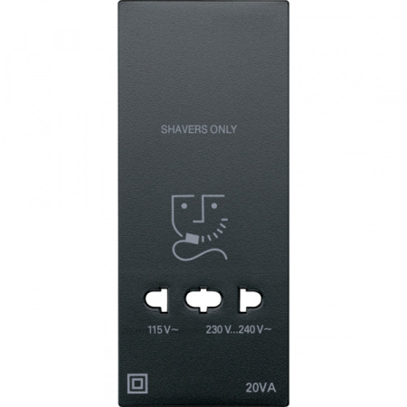 Schneider Electric Merten SM Антрацит Центральная плата розетки для электробритвы