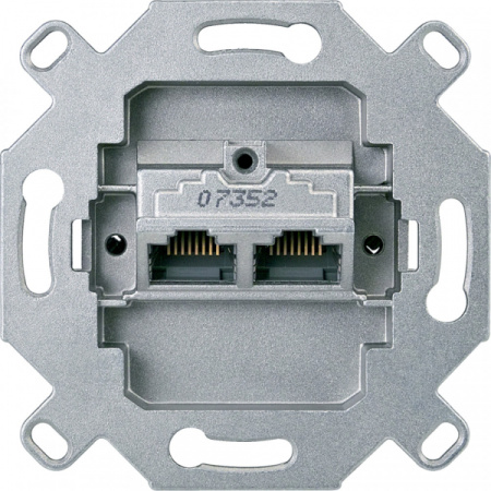 Schneider Electric Merten Механизм розетки компьютерной 2-ая наклонной RJ45 кат.6