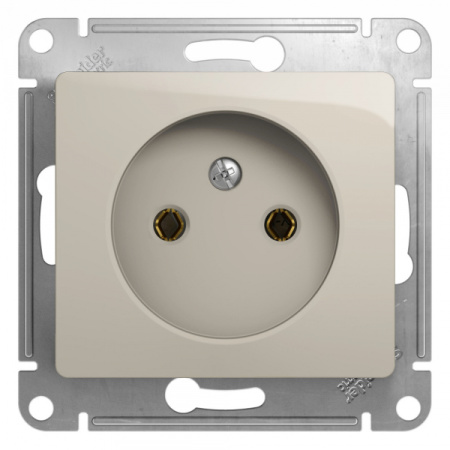 Systeme Electric Glossa Молочный Розетка б/з,16А, 250В, механизм