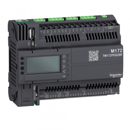 Schneider Electric Контроллер программируемый логистический ПЛК М172 дисплей 28 I/O Eth 2 MB