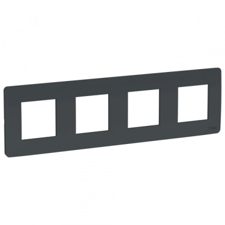 Schneider Electric Unica Studio Антрацит Рамка 4-ная