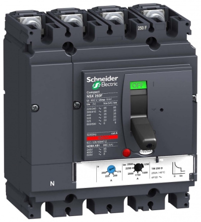 Schneider Electric Compact NSX 250B Автоматический выключатель TM200D 4P4Т
