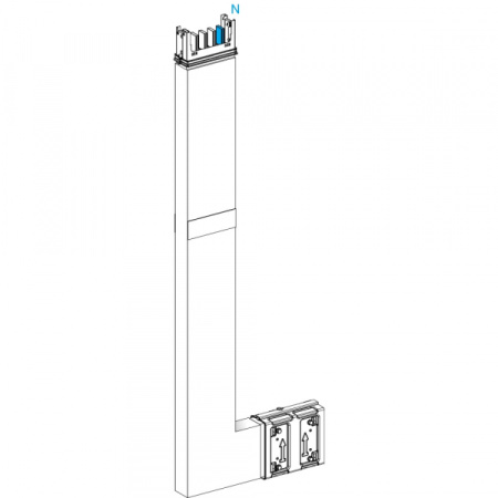 Schneider Electric CANALIS KSA СЕКЦИЯ УГЛОВАЯ ВЕРТИК 250А НА ЗАКАЗ С ОГН.БАР. A=200 B=700 ДО 1200