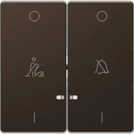 Schneider Electric Merten D-Life Мокко Клавиша 2-ая, линзой LED, символ: «звонок»/горничная