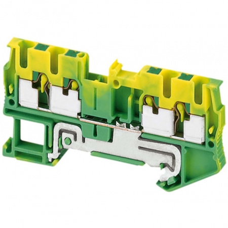 Schneider Electric Клеммник Pit с/з 4 точки 2.5мм,желто-зел.