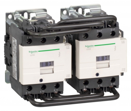 Schneider Electric Contactors D Контактор реверсивный 3Р 80A, НО+НЗ, 24В 50/60Гц, зажим под винт