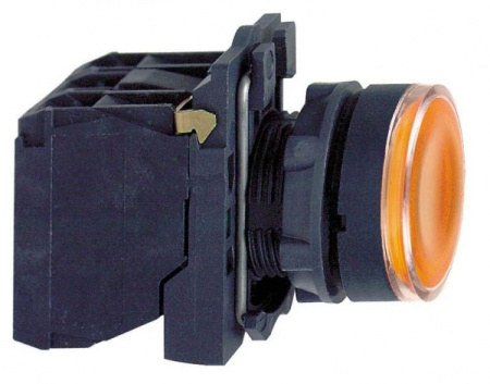 Schneider Electric XB5 Кнопка 22мм 48-120В желтая с подсветкой