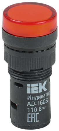IEK Лампа AD16DS(LED)матрица d16мм красный 36В AC/DC
