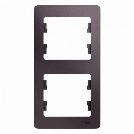 Systeme Electric Glossa Сиреневый туман Рамка 2-ая, вертикальная