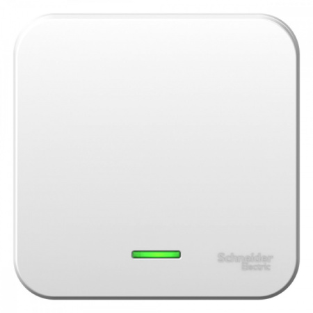 Systeme Electric Blanca наруж Бел Выключатель 1-клавишный с подсветкой, 10А, 250B